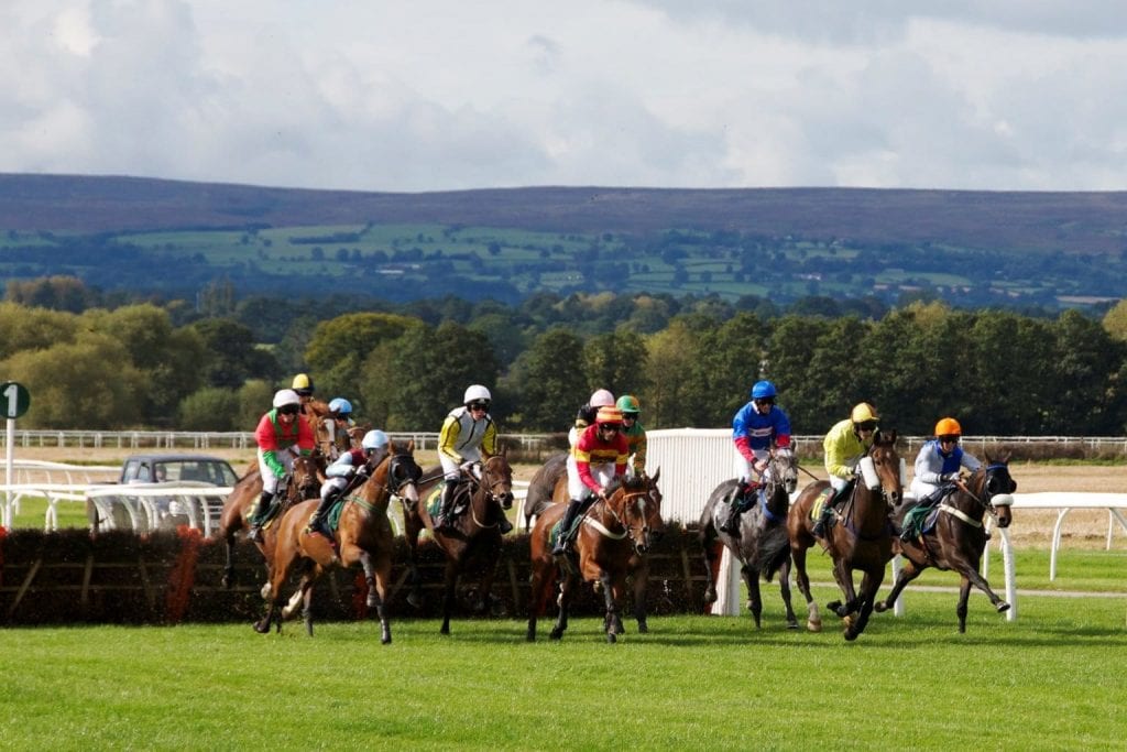 Horses Racing at Carlisle Racecourse